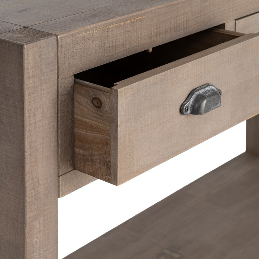 CONSOLA NATURAL MADERA 135 X 45 X 80 CM
