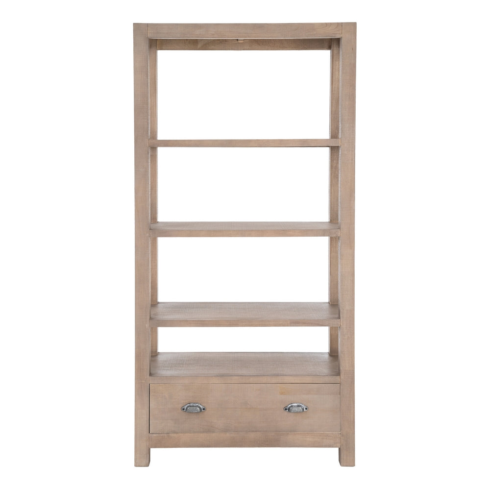 ESTANTER�A NATURAL MADERA DE PINO 90 X 40 X 180 CM