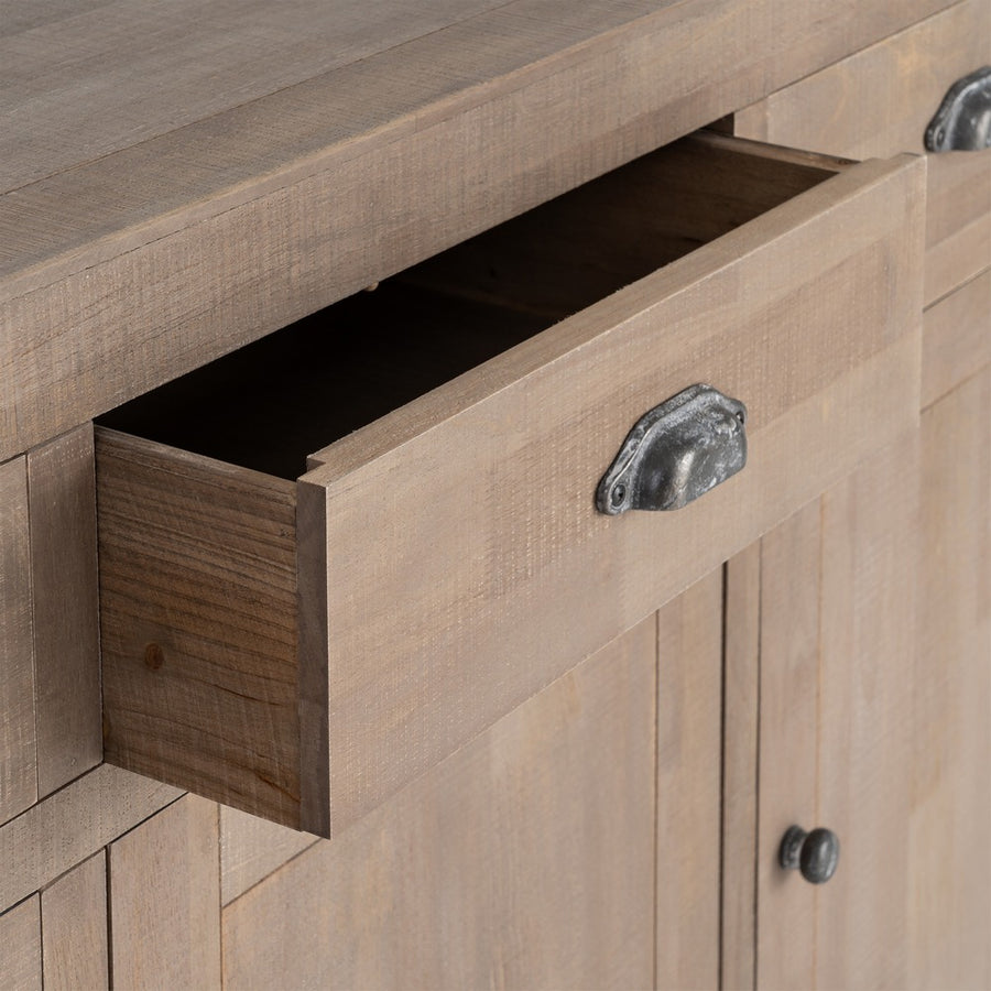 APARADOR NATURAL MADERA DE PINO 140 X 40 X 86,50 CM