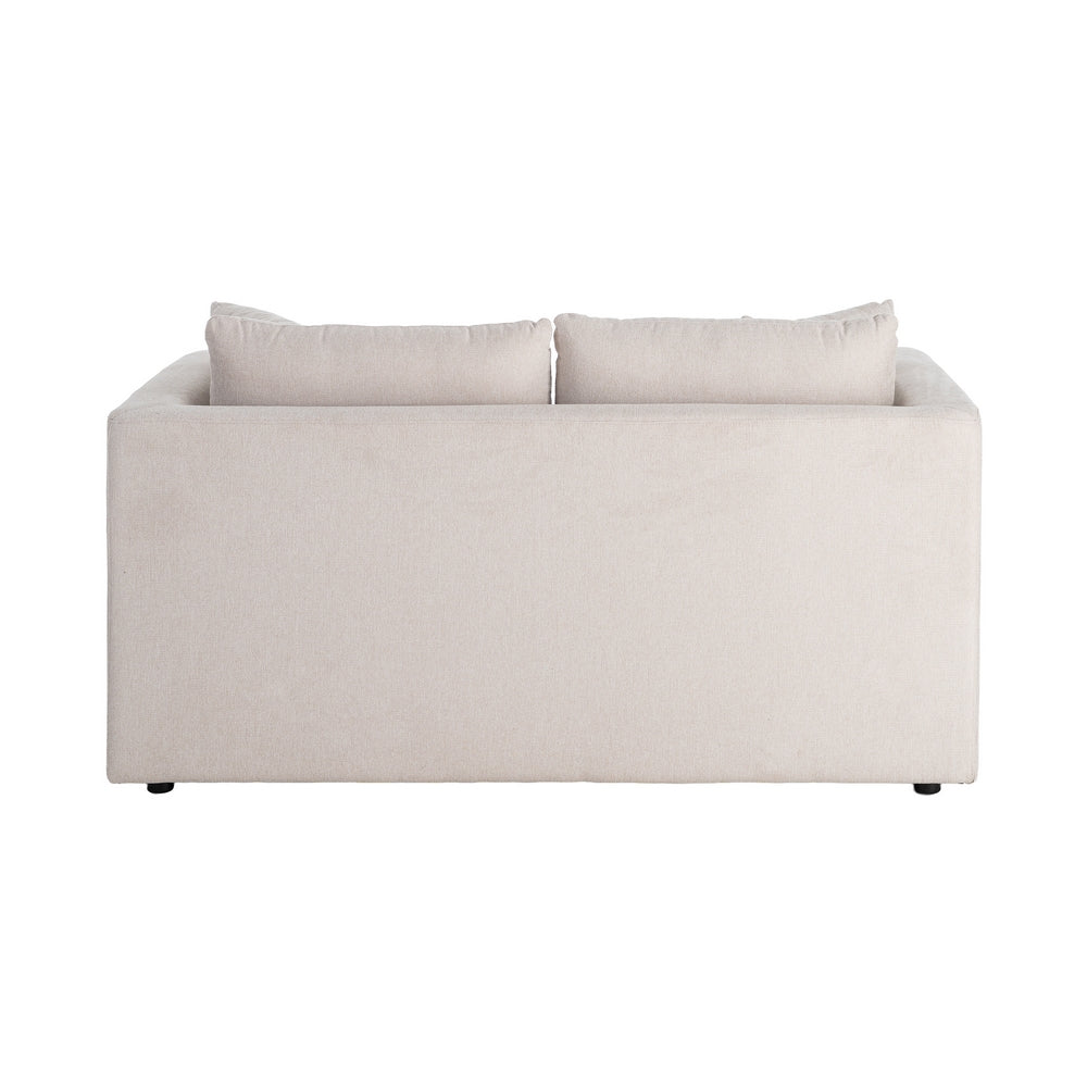 SOF� 2 PLAZAS CREMA TEJIDO-MADERA 165 X 96 X 86 CM