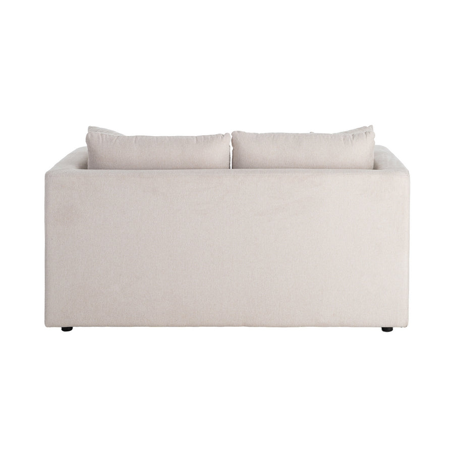 SOFÁ 2 PLAZAS CREMA TEJIDO-MADERA 165 X 96 X 86 CM