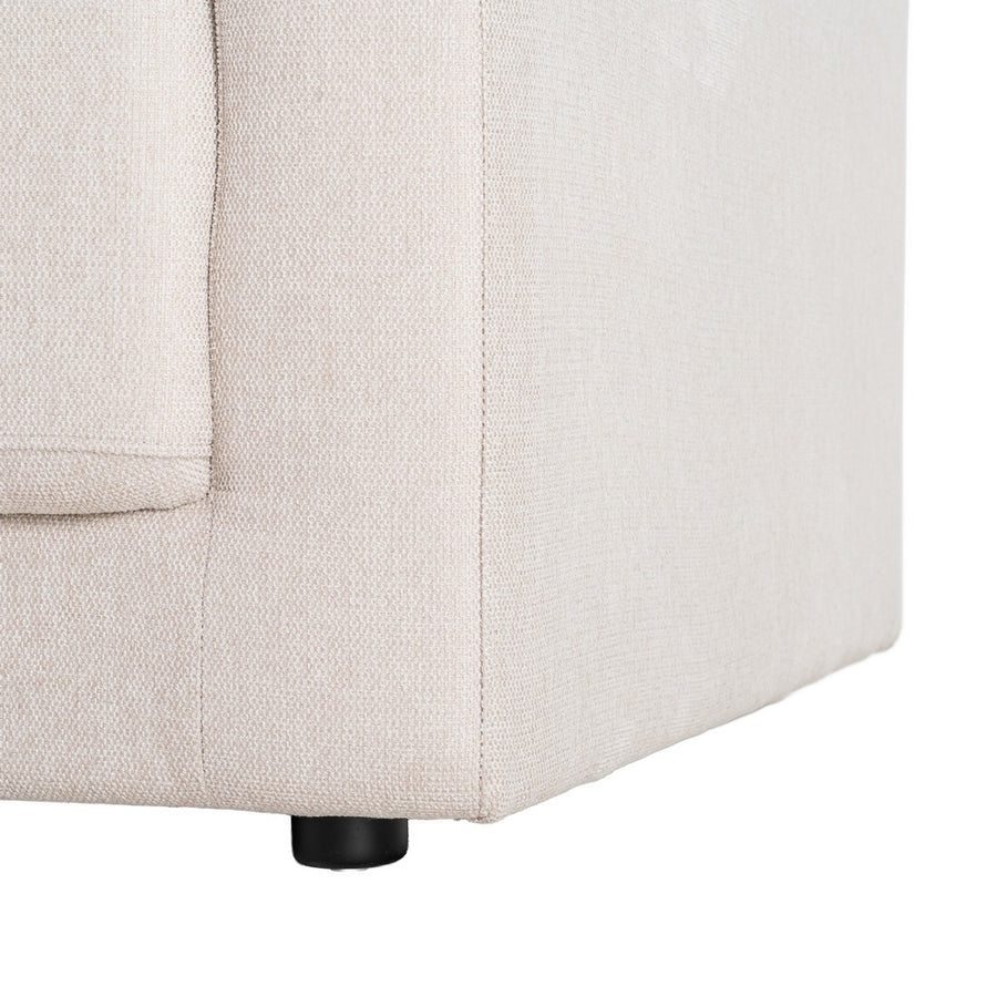 SOFÁ 2 PLAZAS CREMA TEJIDO-MADERA 165 X 96 X 86 CM
