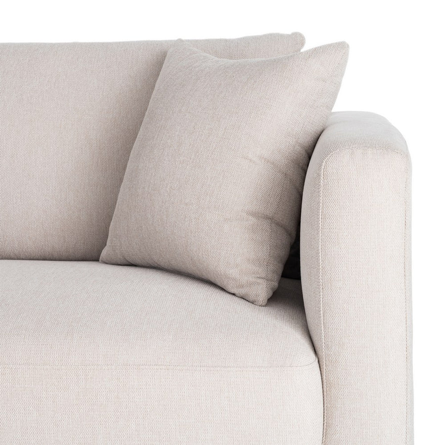 SOFÁ 3 PLAZAS CREMA TEJIDO-MADERA 210 X 96 X 86 CM
