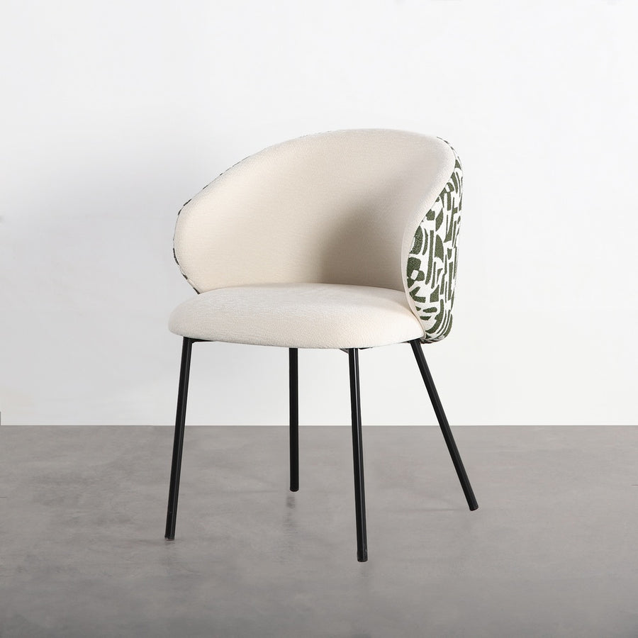 SILLA ESTAMPADO TEJIDO-METAL CONTRACT 56,50 X 56 X 74,50 CM