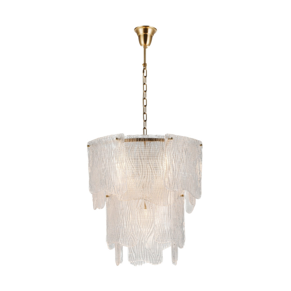 L�MPARA TECHO BLANCO CRISTAL ILUMINACI�N 60 X 60 X 60 CM