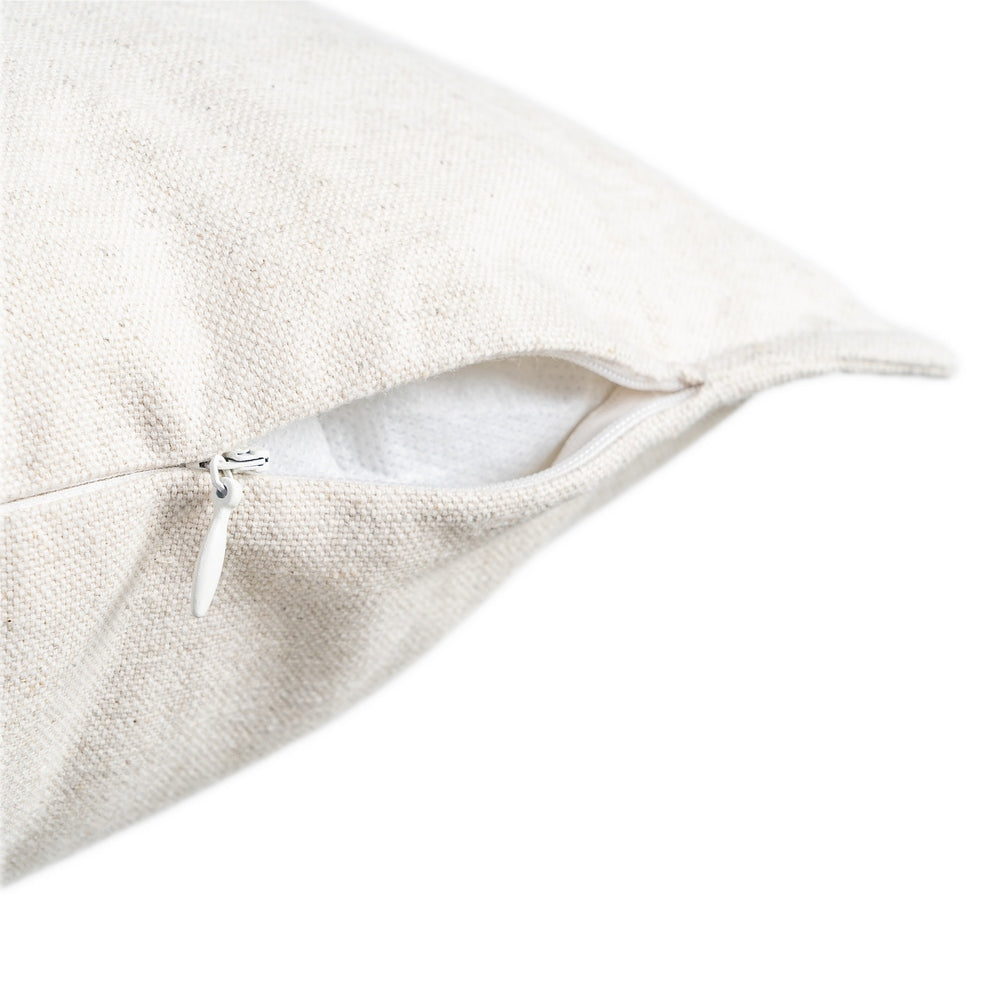COJÍN CREMA 85%ALGODÓN-15%LINO 60 X 40 CM