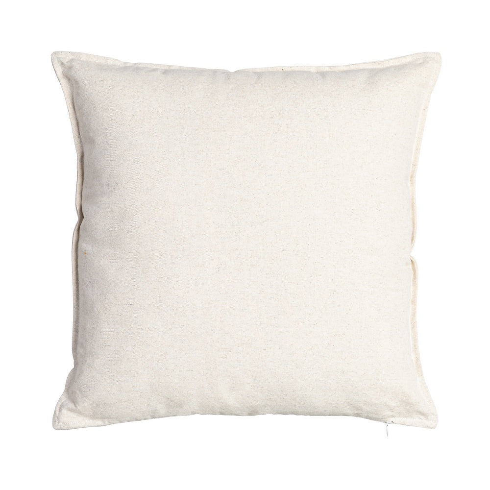 COJÍN CREMA 85%ALGODÓN-15%LINO 50 X 50 CM