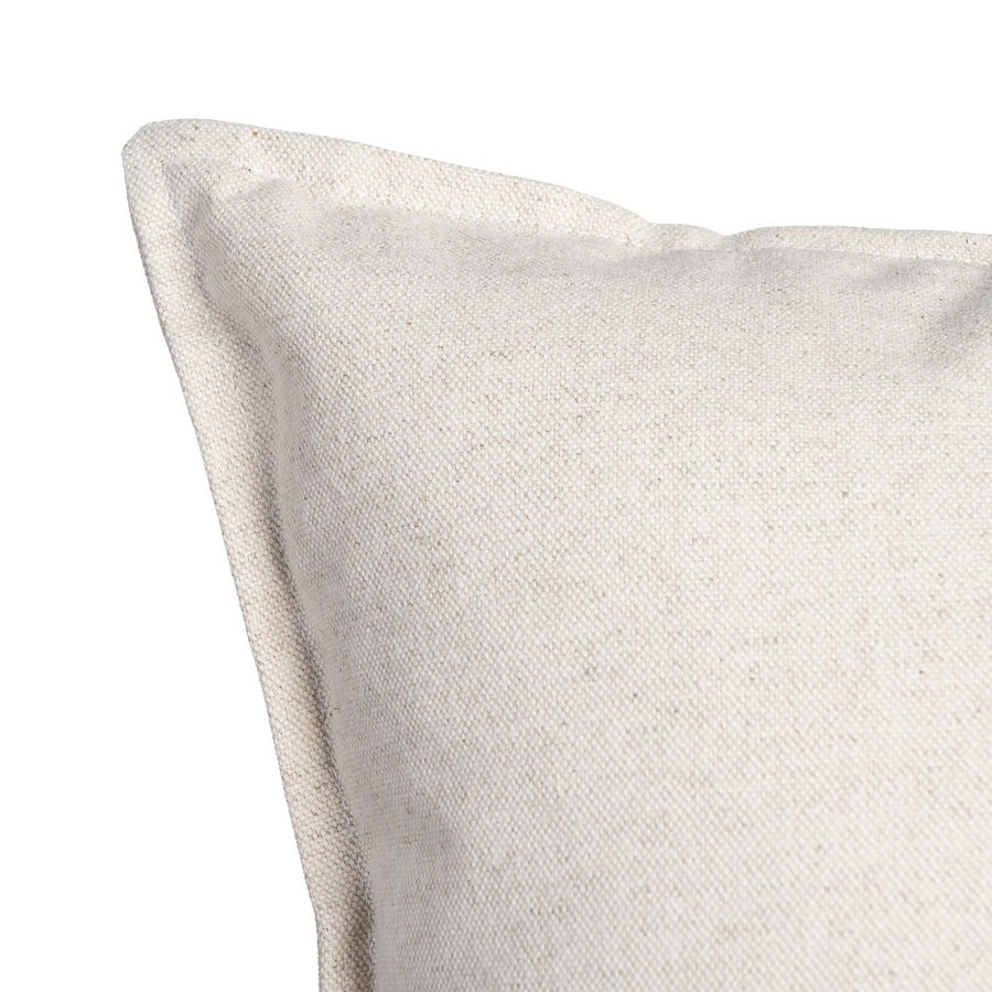 COJÍN CREMA 85%ALGODÓN-15%LINO 60 X 60 CM