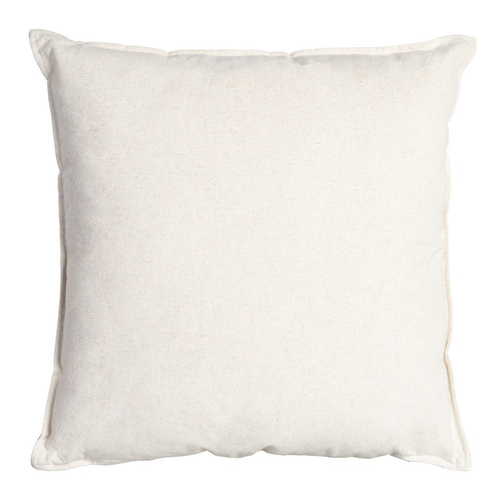 COJÍN CREMA 85%ALGODÓN-15%LINO 60 X 60 CM