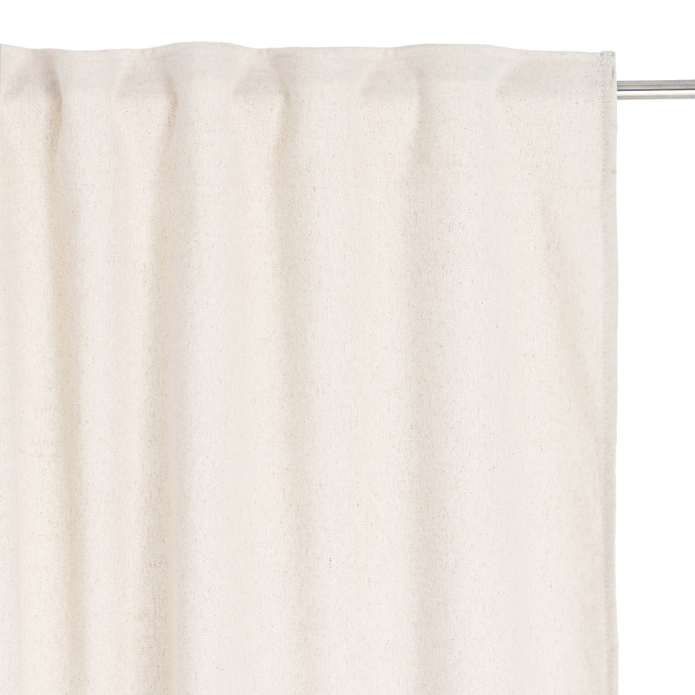 CORTINA CREMA 85%ALGOD�N-15%LINO 140 X 275 CM