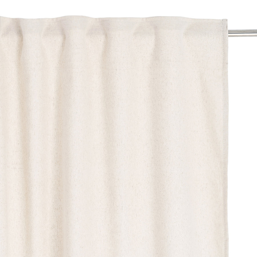 CORTINA CREMA 85%ALGODÓN-15%LINO 140 X 275 CM