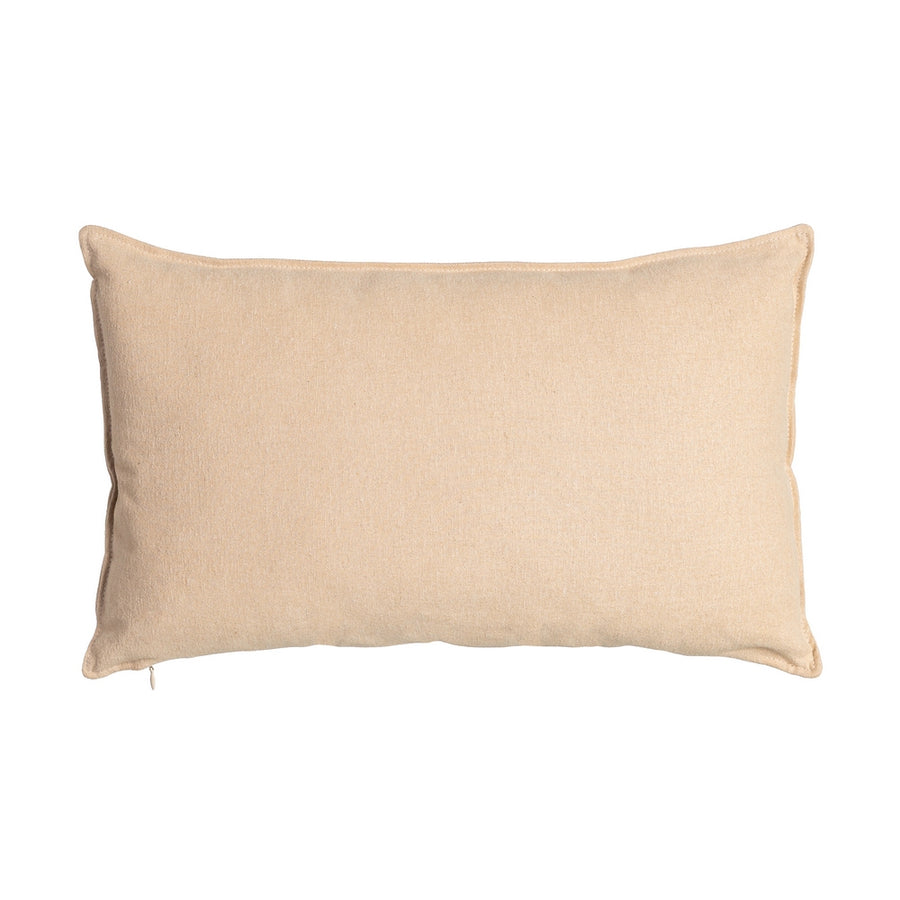 BEIGE CUSHION 85%COTTON-15%LINEN 50 X 30 CM