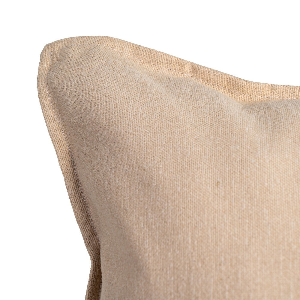 COJÍN BEIGE 85%ALGODÓN-15%LINO 60 X 40 CM