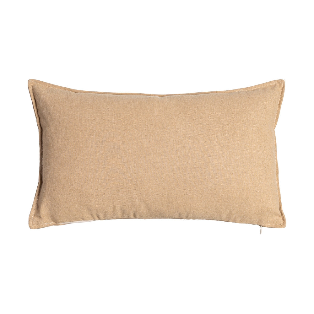 COJÍN MARRÓN CLARO 85%ALGODÓN-15%LINO 50 X 30 CM