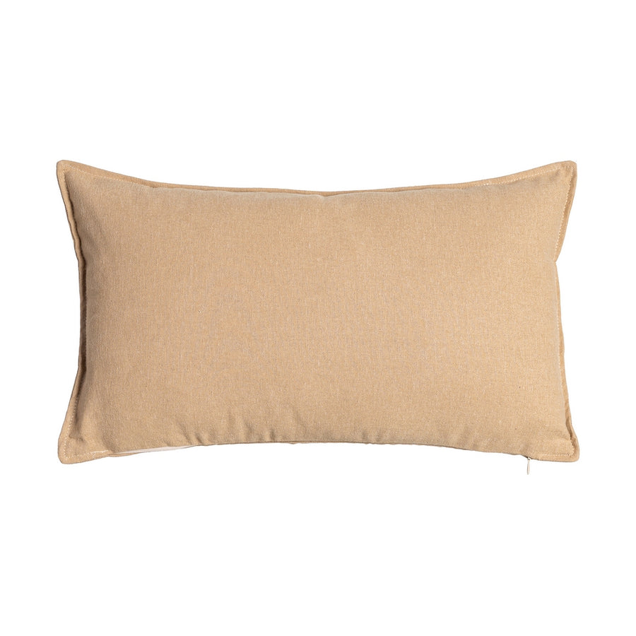 COJÍN MARRÓN CLARO 85%ALGODÓN-15%LINO 50 X 30 CM