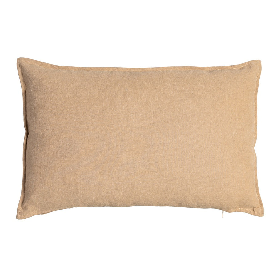 COJÍN MARRÓN CLARO 85%ALGODÓN-15%LINO 60 X 40 CM