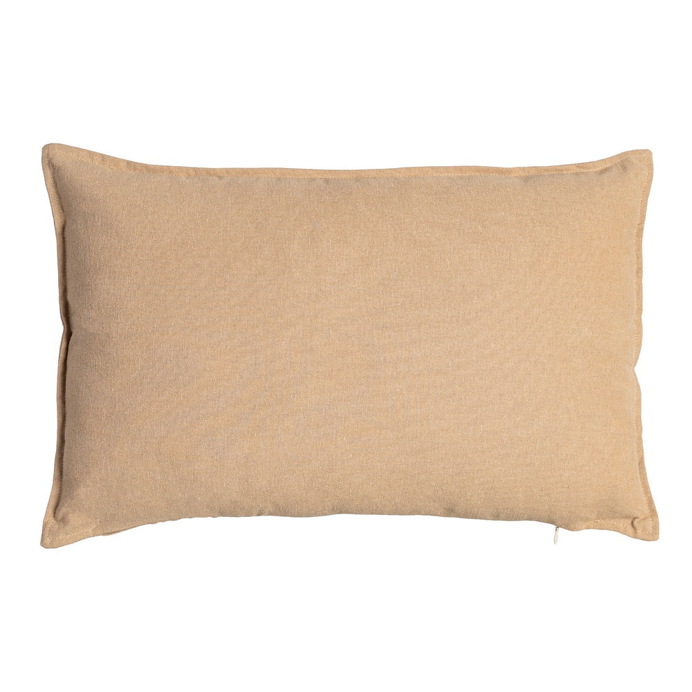 COJÍN MARRÓN CLARO 85%ALGODÓN-15%LINO 60 X 40 CM