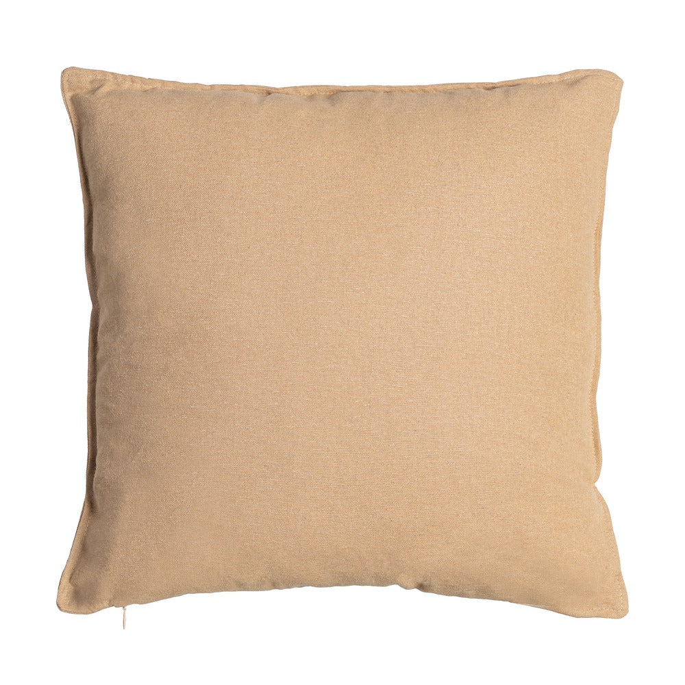 COJÍN MARRÓN CLARO 85%ALGODÓN-15%LINO 50 X 50 CM