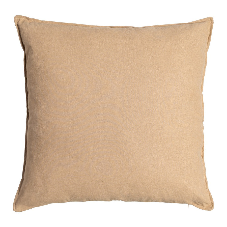 COJÍN MARRÓN CLARO 85%ALGODÓN-15%LINO 60 X 60 CM