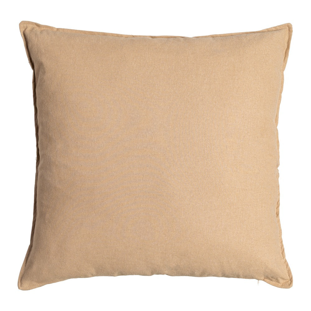 COJÍN MARRÓN CLARO 85%ALGODÓN-15%LINO 60 X 60 CM
