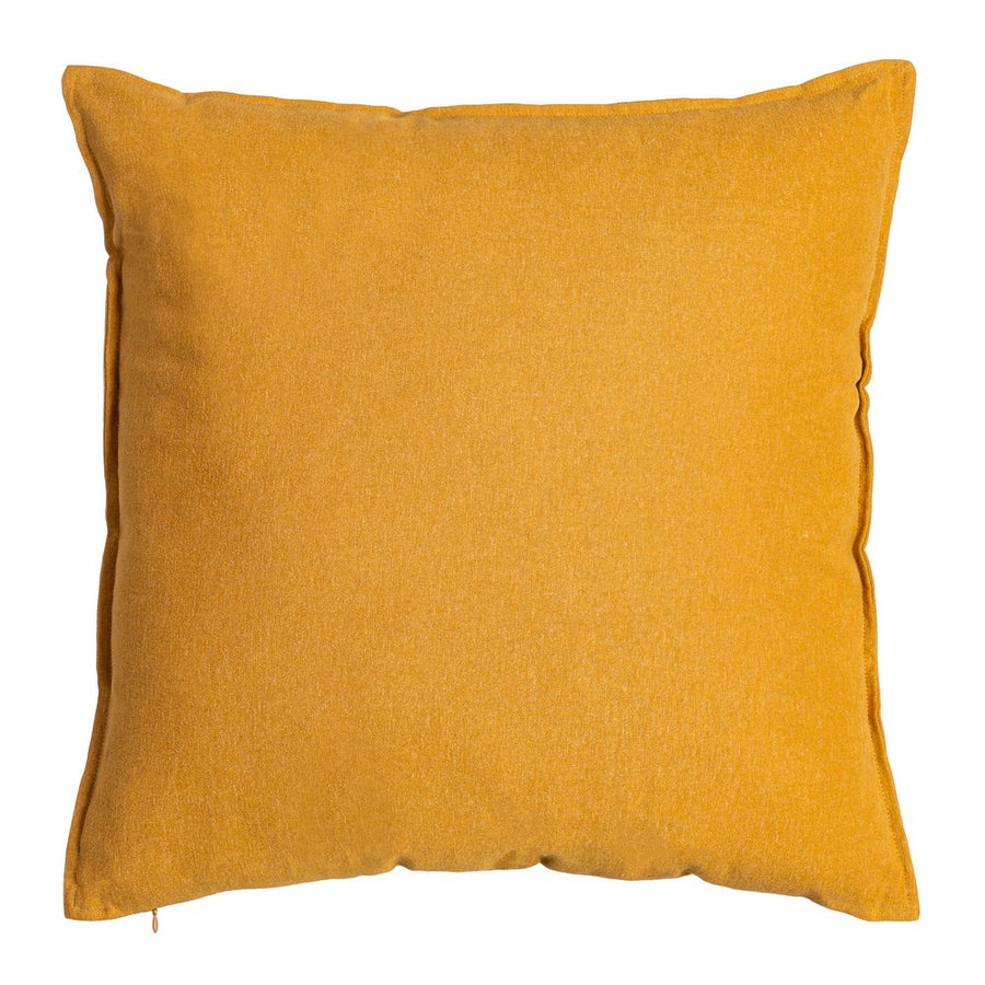 OCHRE CUSHION 85%COTTON-15%LINEN DECORATION 60 X 60 CM