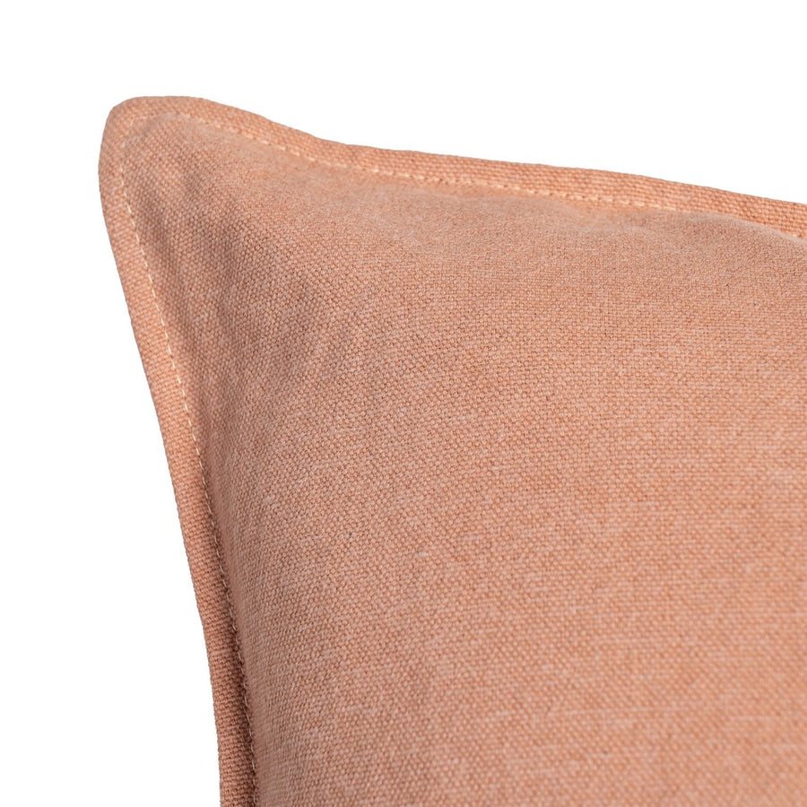 PINK CUSHION 85% COTTON-15% LINEN DECORATION 50 X 30 CM