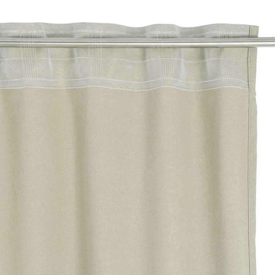 CORTINA CAQUI CLARO 85%ALGODÓN-15%LINO 140 X 275 CM