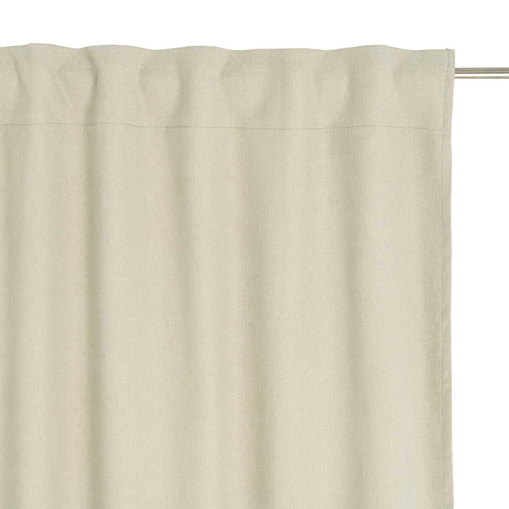CORTINA CAQUI CLARO 85%ALGOD�N-15%LINO 140 X 275 CM
