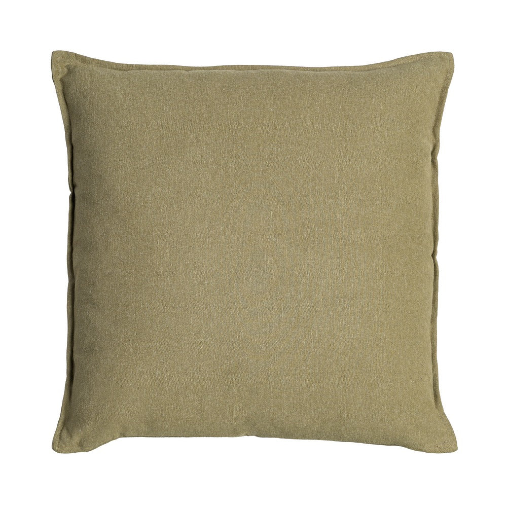 COJÍN VERDE 85%ALGODÓN-15%LINO 50 X 50 CM