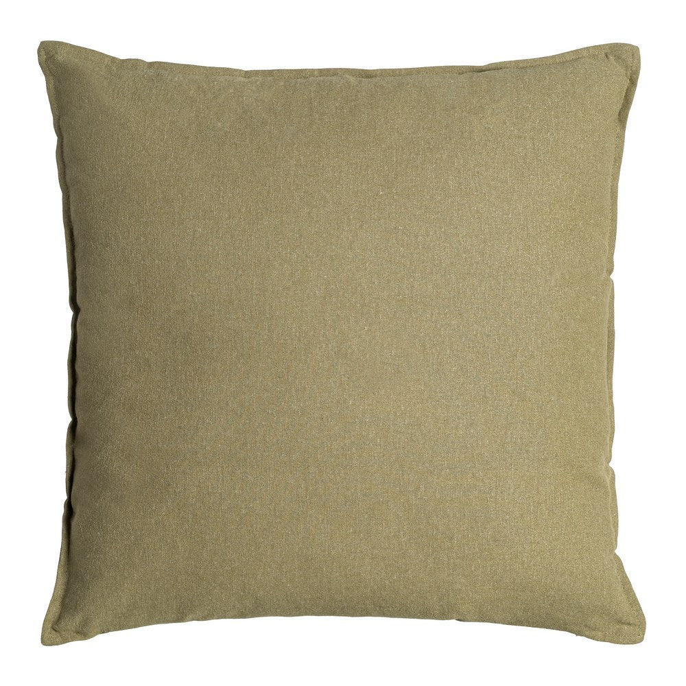 COJÍN VERDE 85%ALGODÓN-15%LINO 60 X 60 CM
