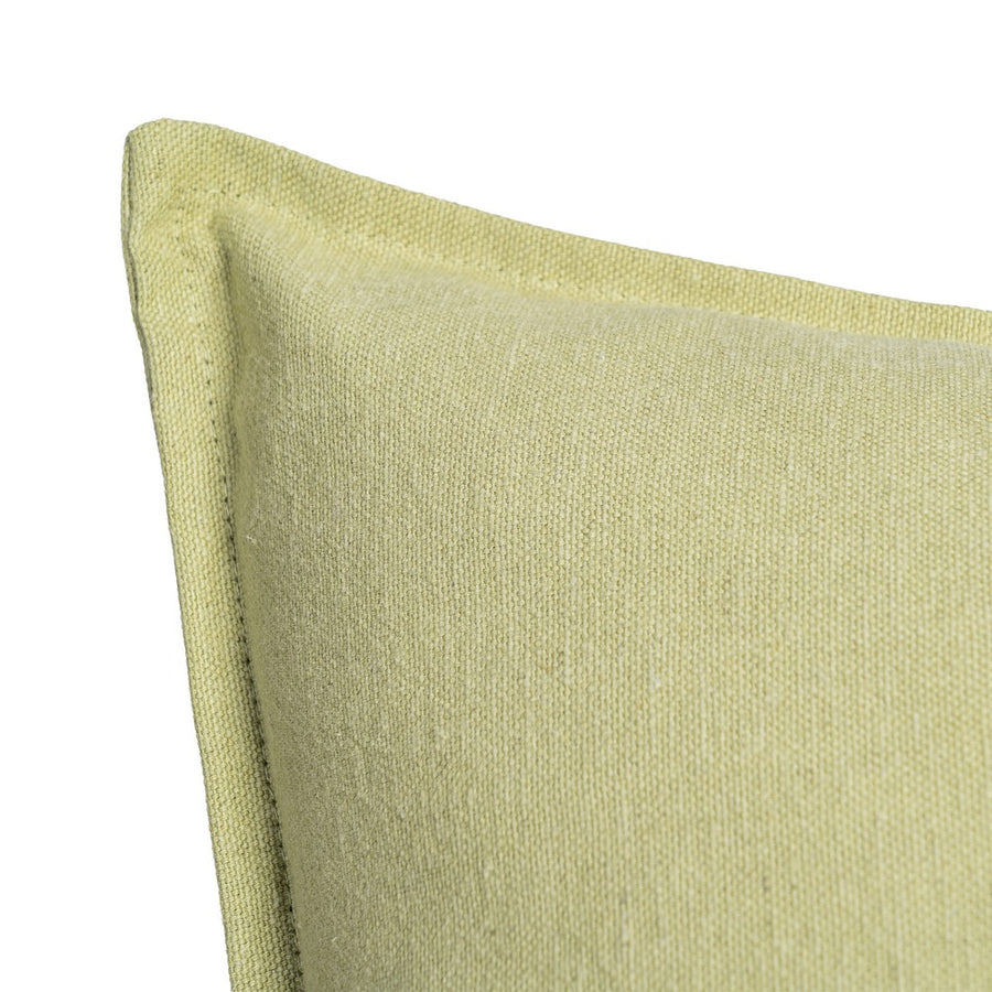 COJÍN VERDE CLARO 85%ALGODÓN-15%LINO 60 X 60 CM