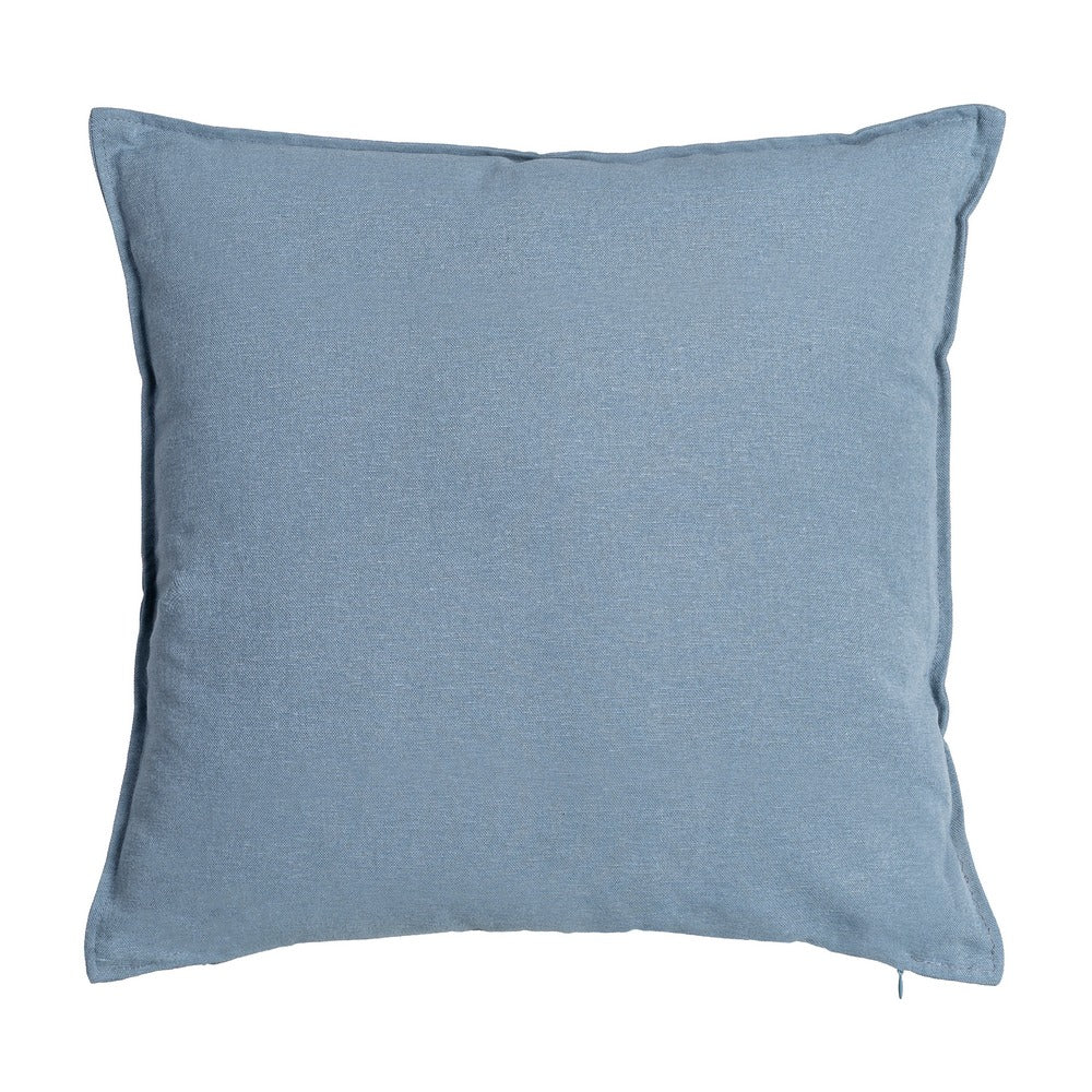 COJÍN AZUL 85%ALGODÓN-15%LINO DECORACIÓN 50 X 50 CM