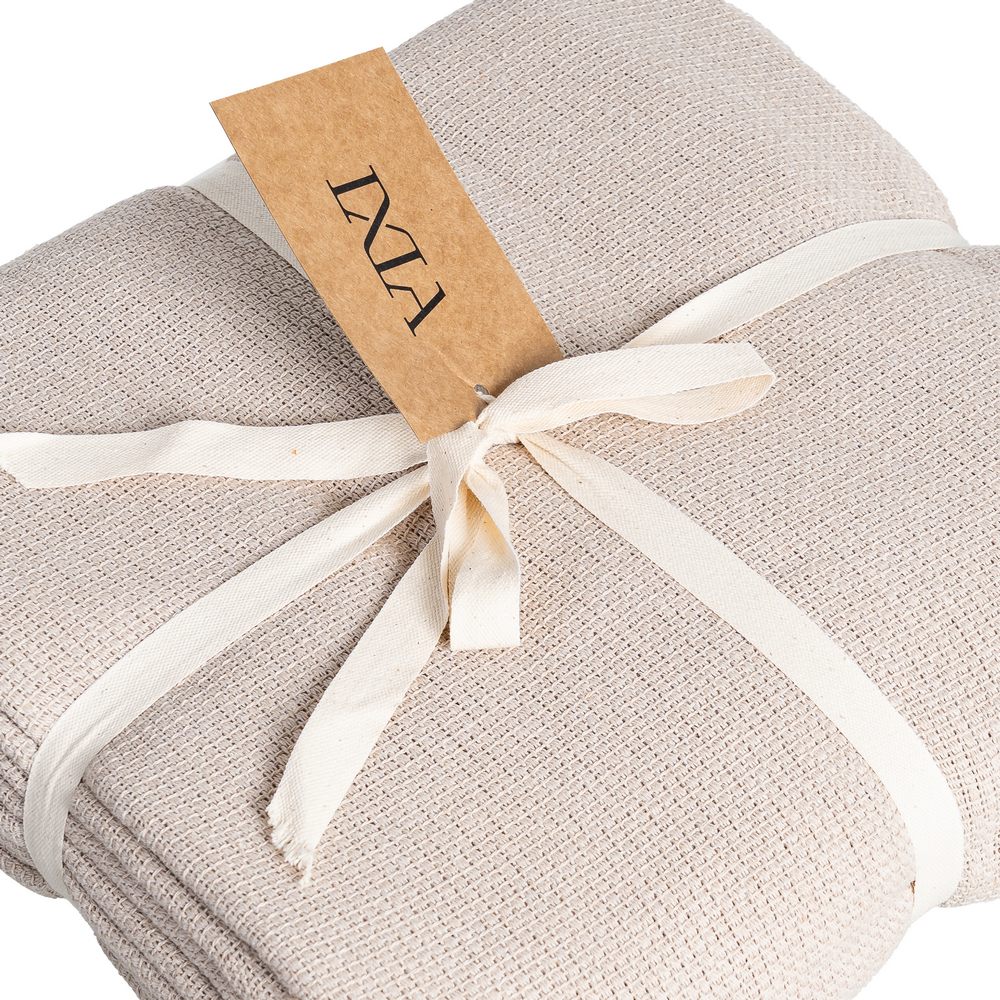 COLCHA MARR�N CLARO ALGOD�N TEXTIL/HOGAR 200 X 260 CM