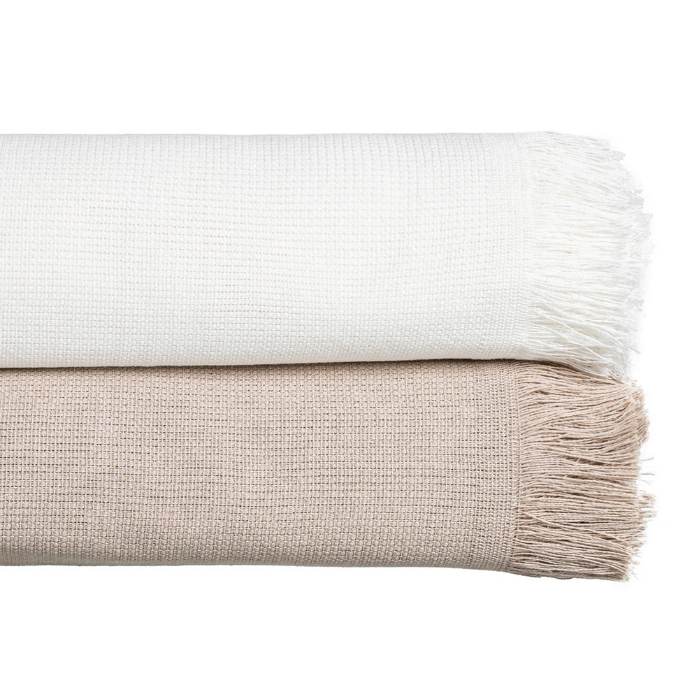 COLCHA MARRÓN CLARO ALGODÓN TEXTIL/HOGAR 250 X 260 CM