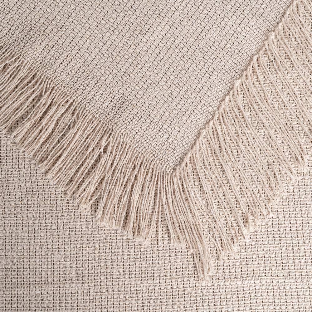 COLCHA MARRÓN CLARO ALGODÓN TEXTIL/HOGAR 280 X 260 CM