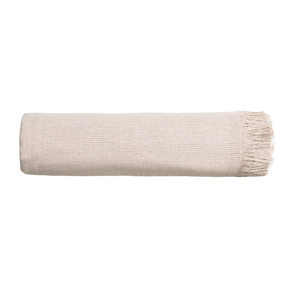 COLCHA MARRÓN CLARO ALGODÓN TEXTIL/HOGAR 280 X 260 CM