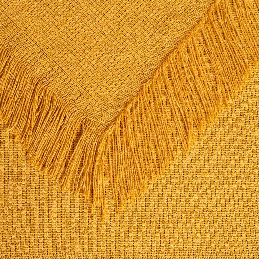 COLCHA OCRE ALGODÓN TEXTIL/HOGAR 200 X 260 CM