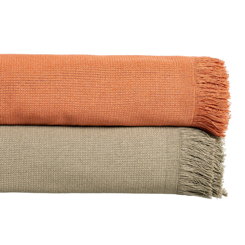 COLCHA VERDE ALGODÓN TEXTIL/HOGAR 250 X 260 CM