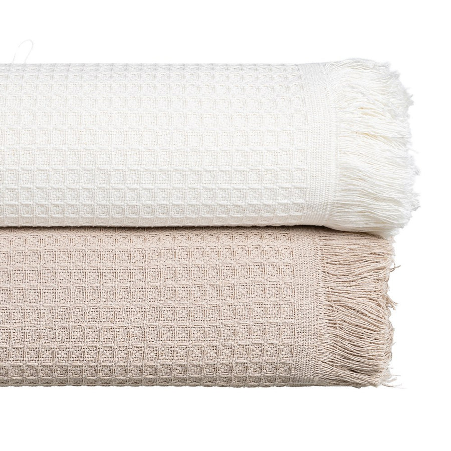 COLCHA PANAL CREMA ALGODÓN TEXTIL/HOGAR 250 X 260 CM
