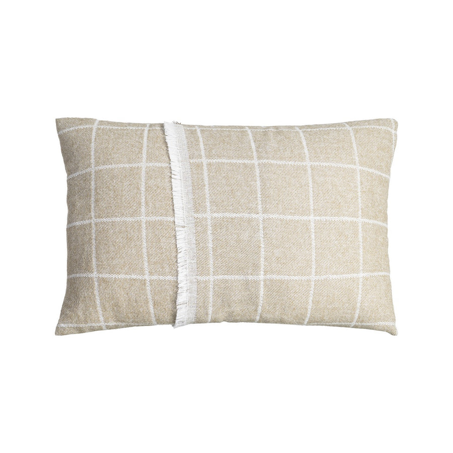 CUSHION GREEN CHECK COTTON TEXTILE/HOME 50 X 70 CM