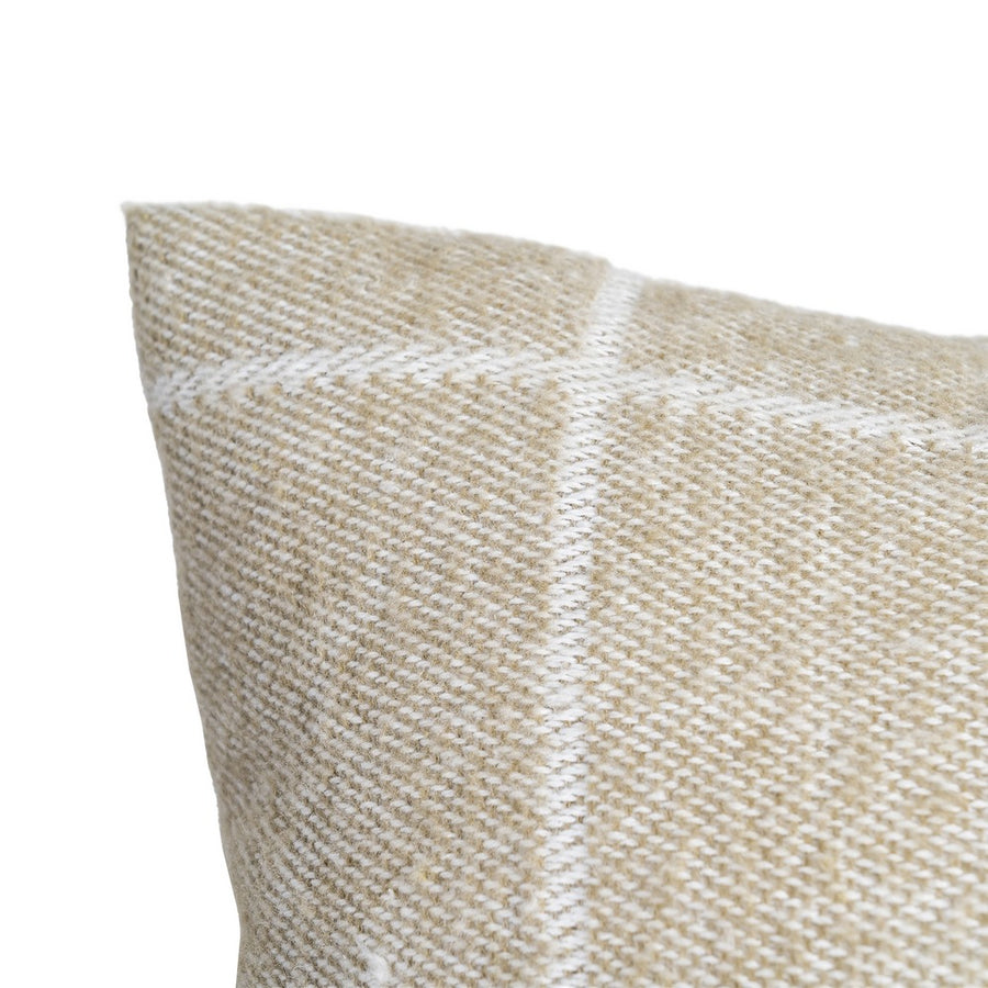 CUSHION GREEN CHECK COTTON TEXTILE/HOME 50 X 70 CM