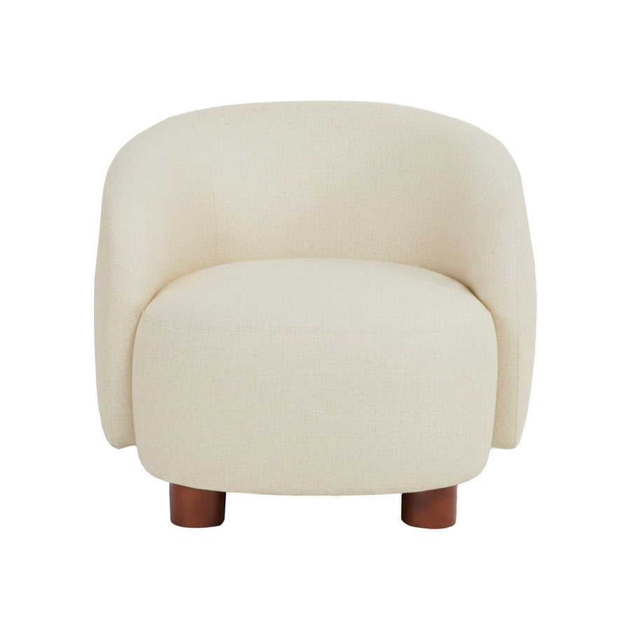 SILLÓN CREMA TEJIDO-METAL 80 X 82 X 62 CM