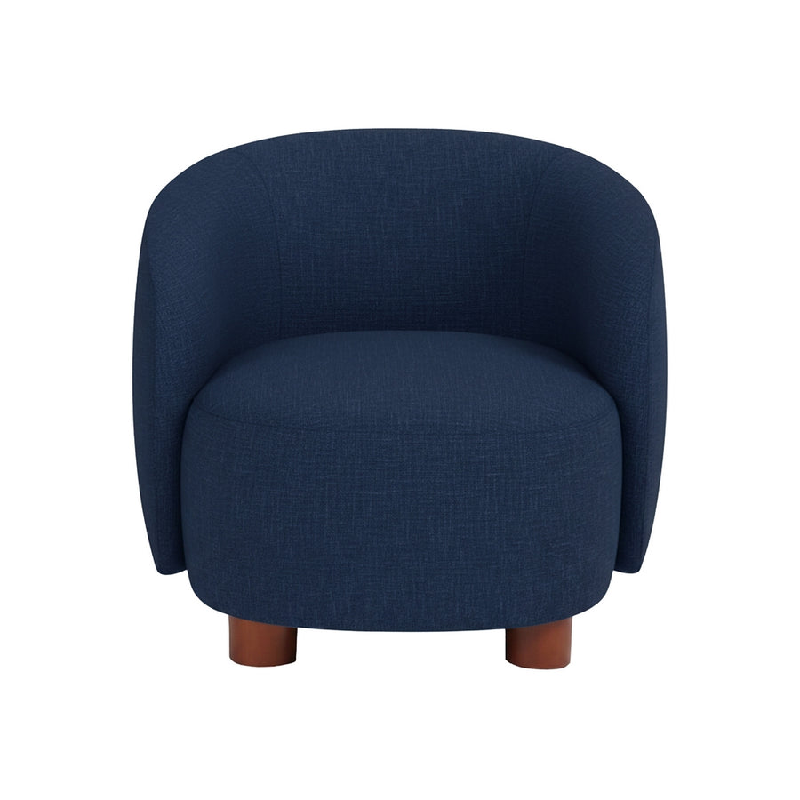 SILLÓN AZUL TEJIDO-METAL 80 X 82 X 62 CM