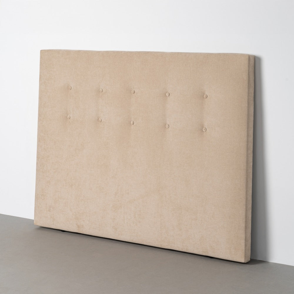 CABECERO BEIGE TEJIDO DORMITORIO 165 X 8 X 125 CM