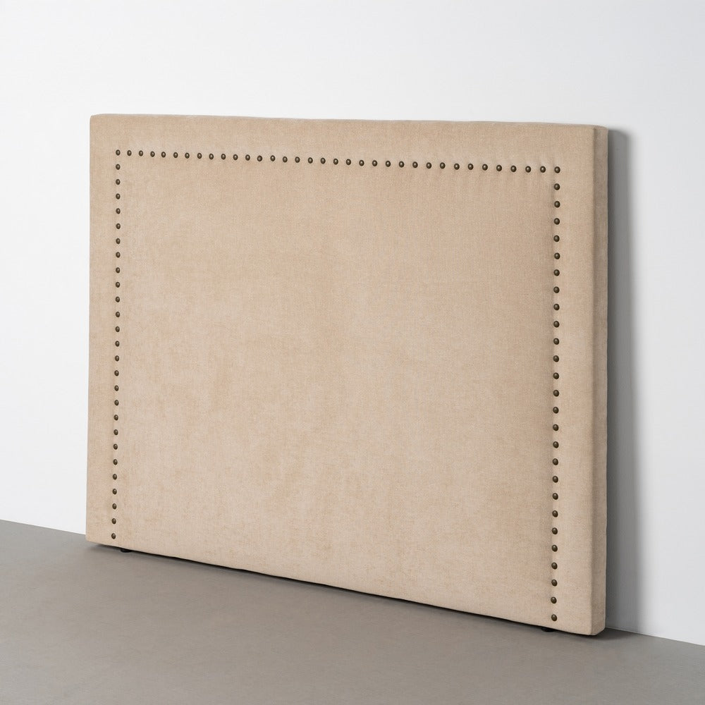 CABECERO BEIGE TEJIDO DORMITORIO 165 X 7 X 130 CM