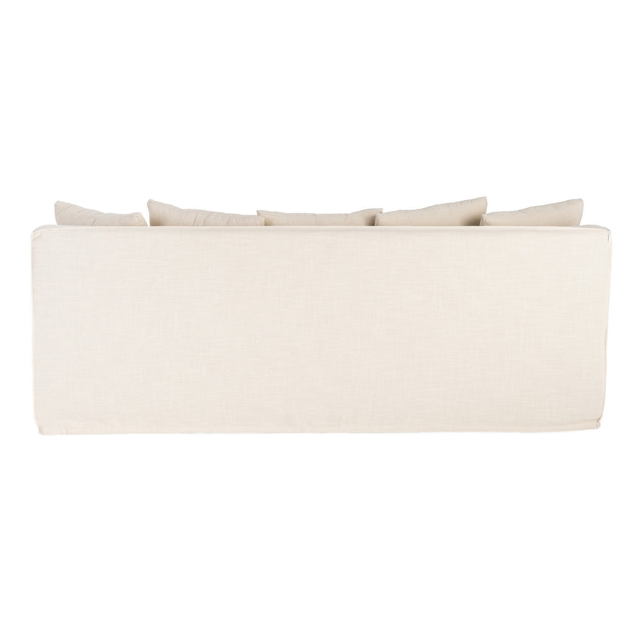 SOFÁ BEIGE TEJIDO SALÓN 215 X 92 X 78 CM