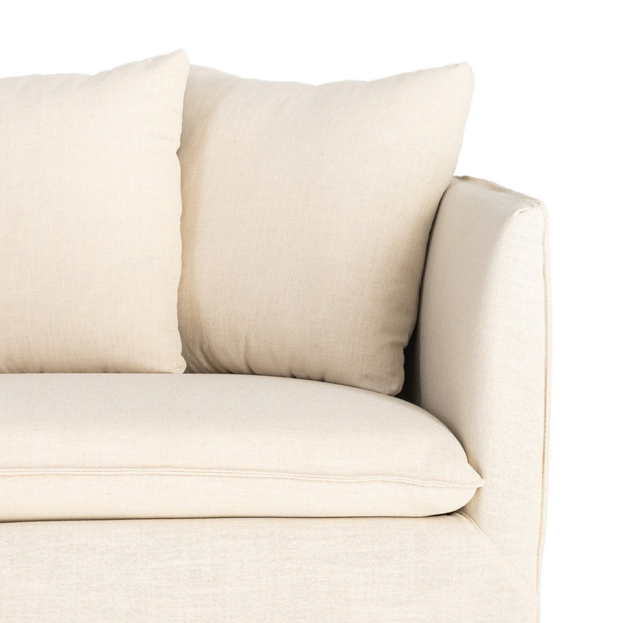 SOFÁ BEIGE TEJIDO SALÓN 215 X 92 X 78 CM
