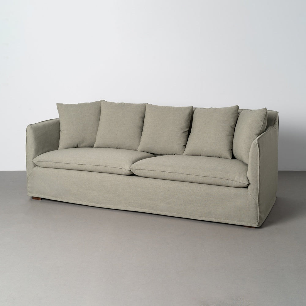 SOFÁ VERDE TEJIDO SALÓN 215 X 92 X 78 CM