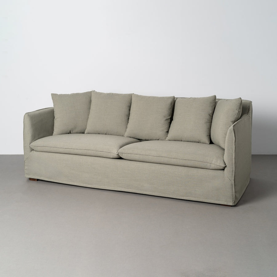 SOFÁ VERDE TEJIDO SALÓN 215 X 92 X 78 CM