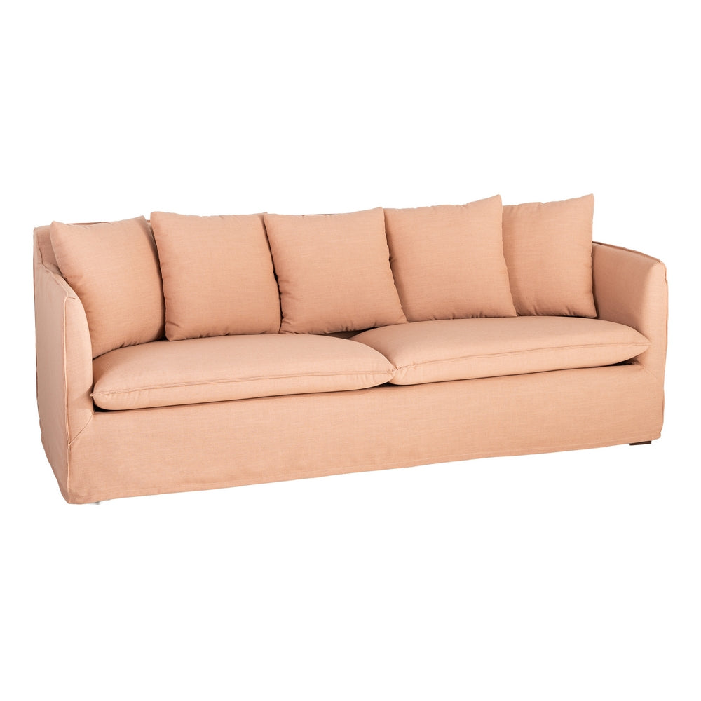 SOF� SALM�N TEJIDO SAL�N 215 X 92 X 78 CM
